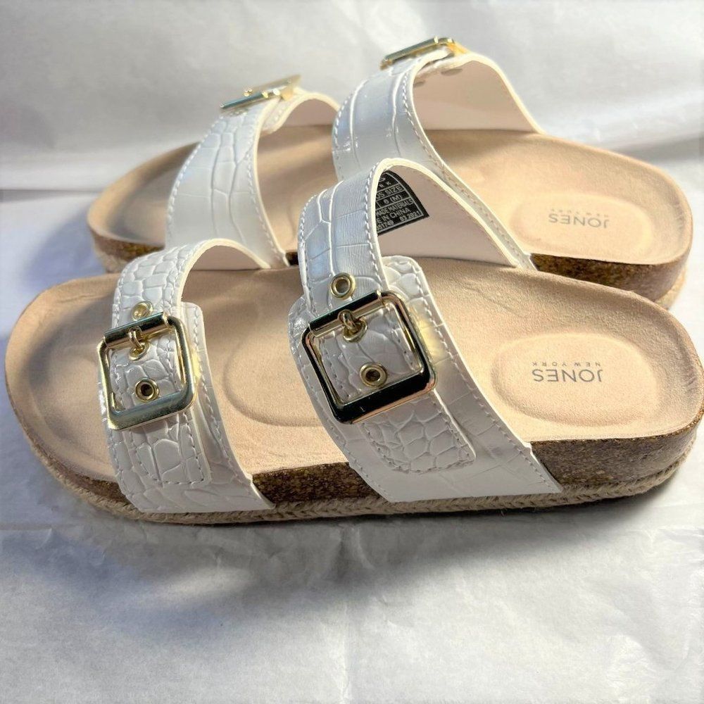 Jones New York Croc Weslee Cork Footbed Sandals - Size 6M- NWOT - Picture 2 of 6
